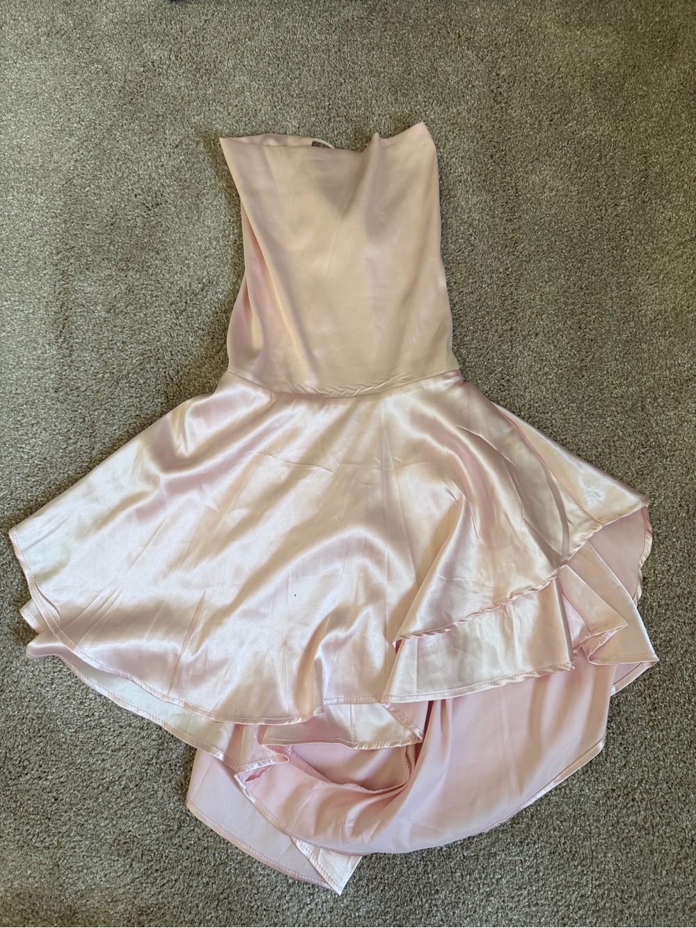 Amazon Girls Light Pink Satin Dance Dress